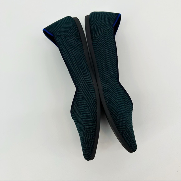 Rothy’s “The Point” in Cedar Herringbone Retired Print Pointed Toe Flats Size 10 - Picture 5 of 13